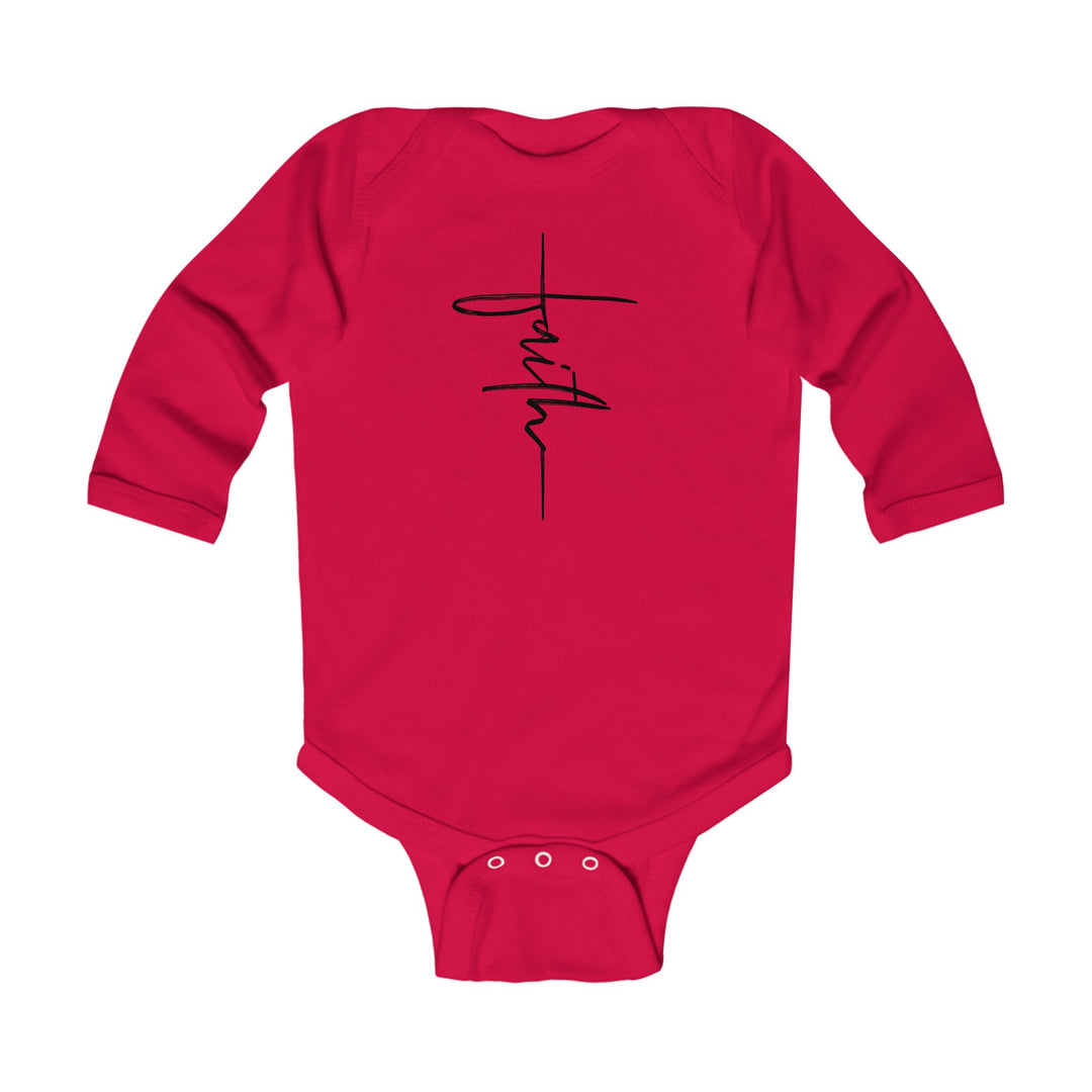 Faith Cross - Infant Long Sleeve Bodysuit