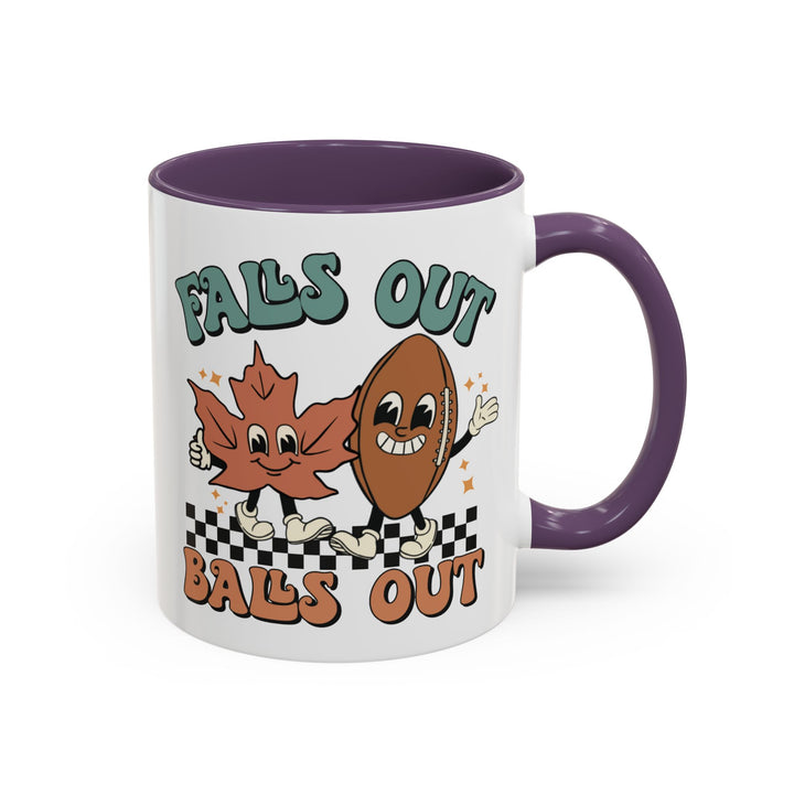 Falls Out Balls Out - Accent Coffee Mug (11, 15oz)