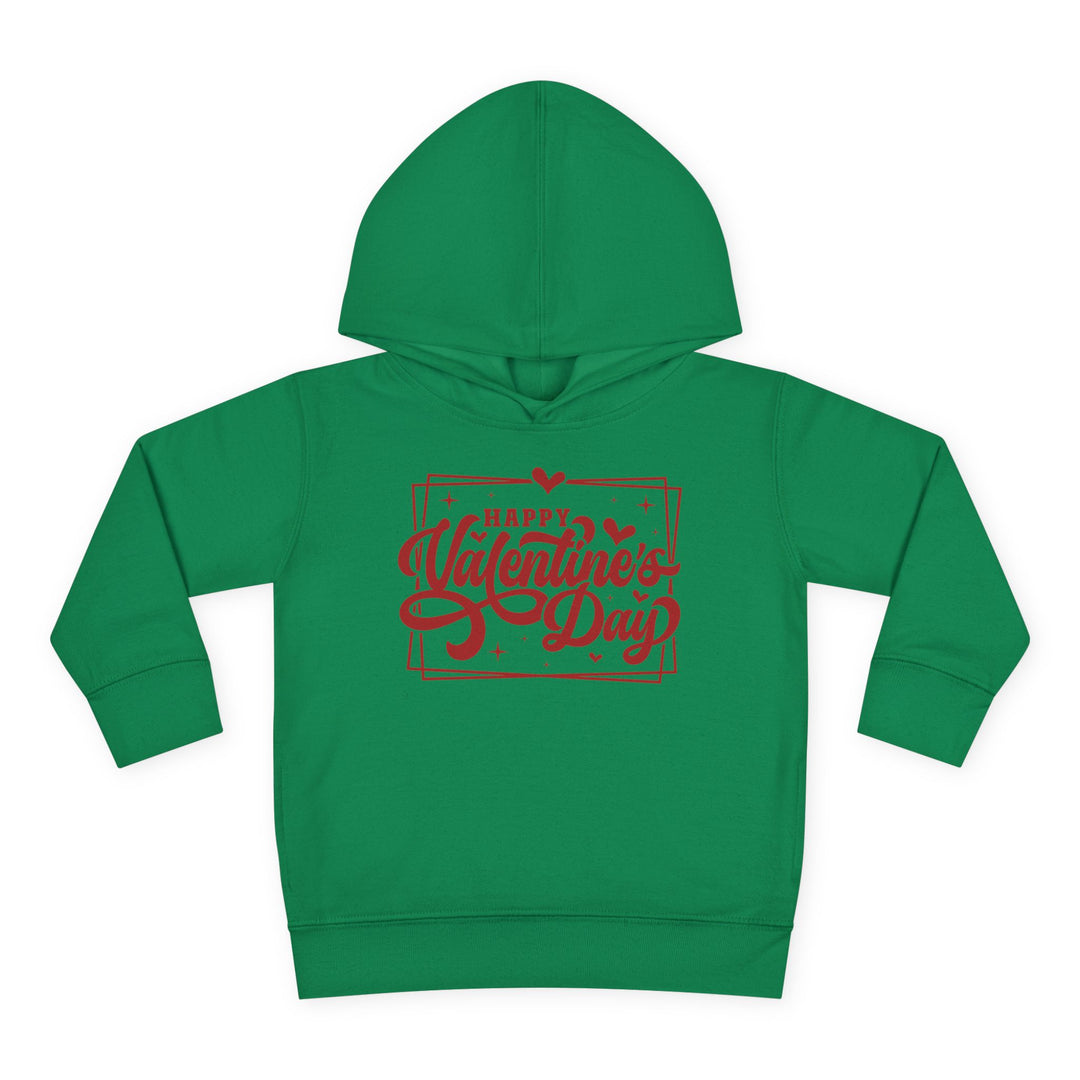 Happy Valentine's Day W/Hearts - Toddler Pullover Fleece Hoodie
