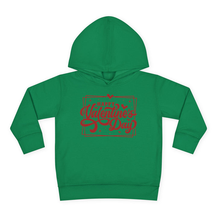 Happy Valentine's Day W/Hearts - Toddler Pullover Fleece Hoodie