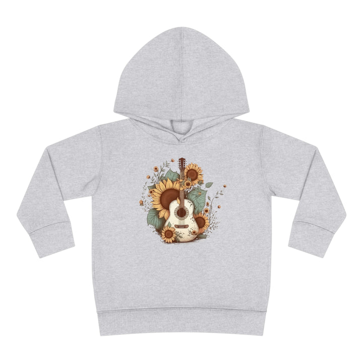Sunflower Guitar - Toddler Pullover Fleece Hoodie
