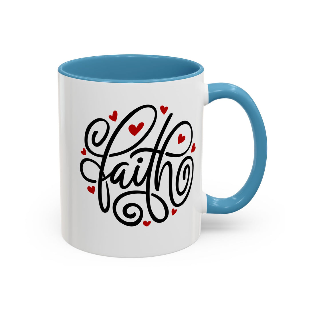 Faith Hearts - Accent Coffee Mug (11, 15oz)