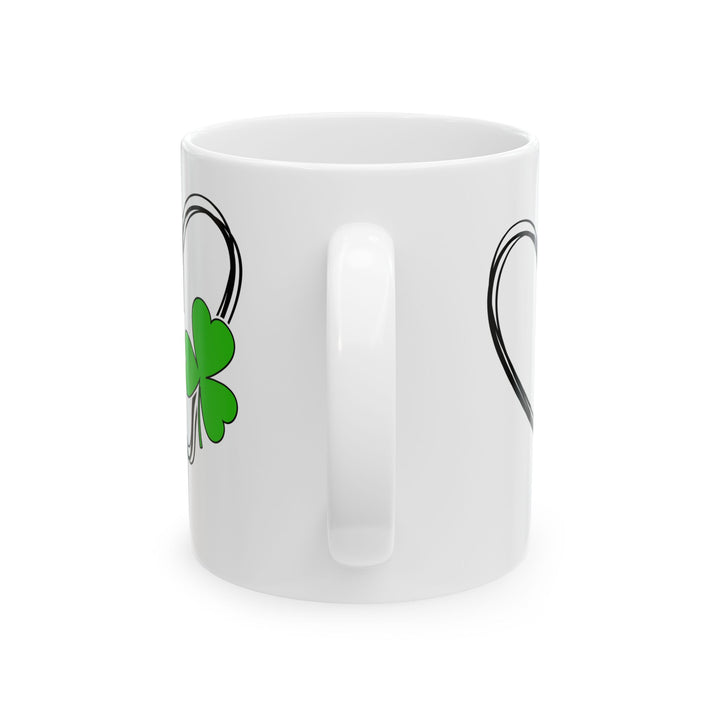 Heart & Clover - Ceramic Mug, (11oz, 15oz)