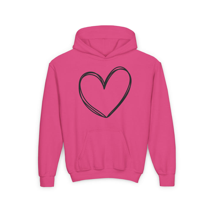 Heart - Youth Heavy Blend Hooded Sweatshirt