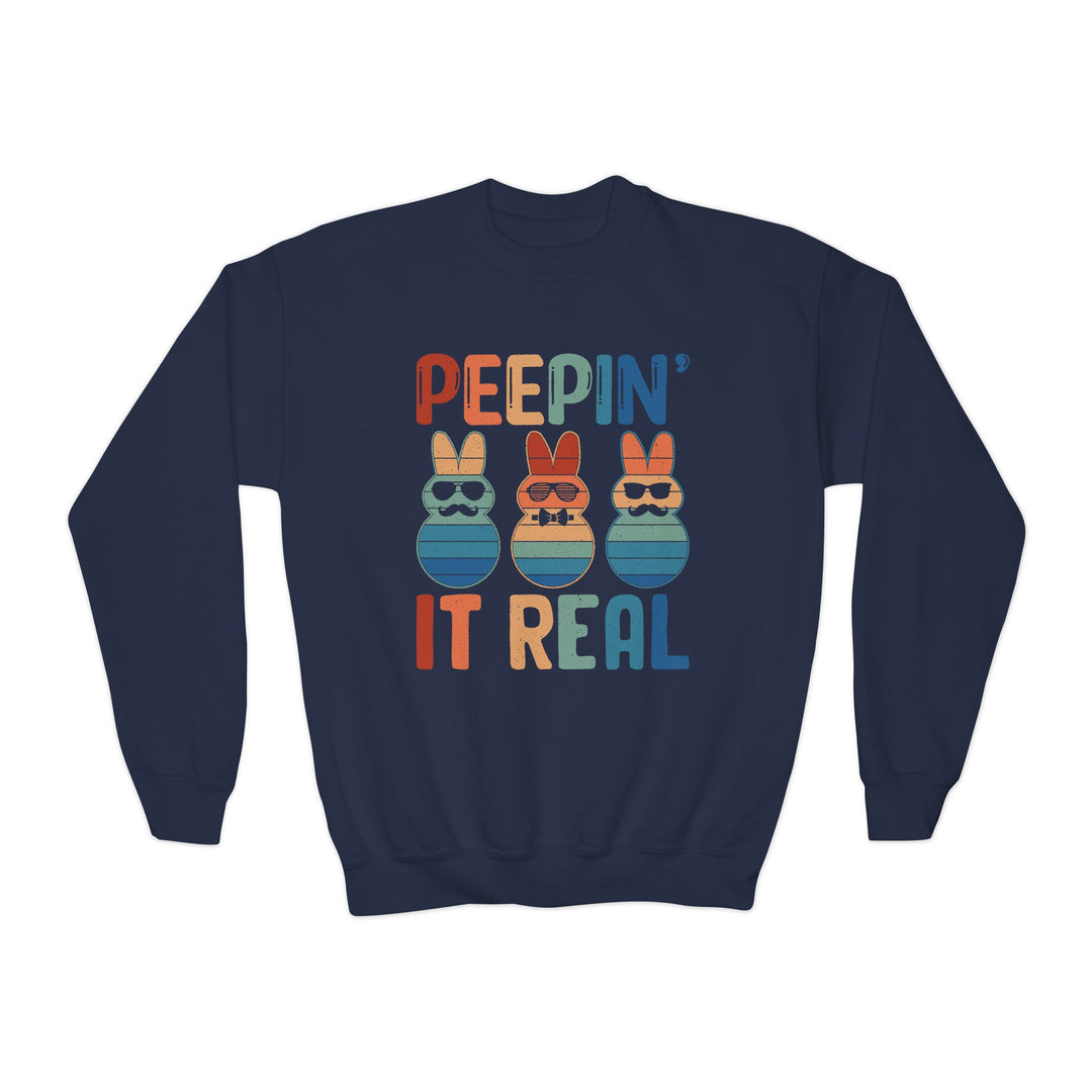 Peepin It Real - Youth Crewneck Sweatshirt