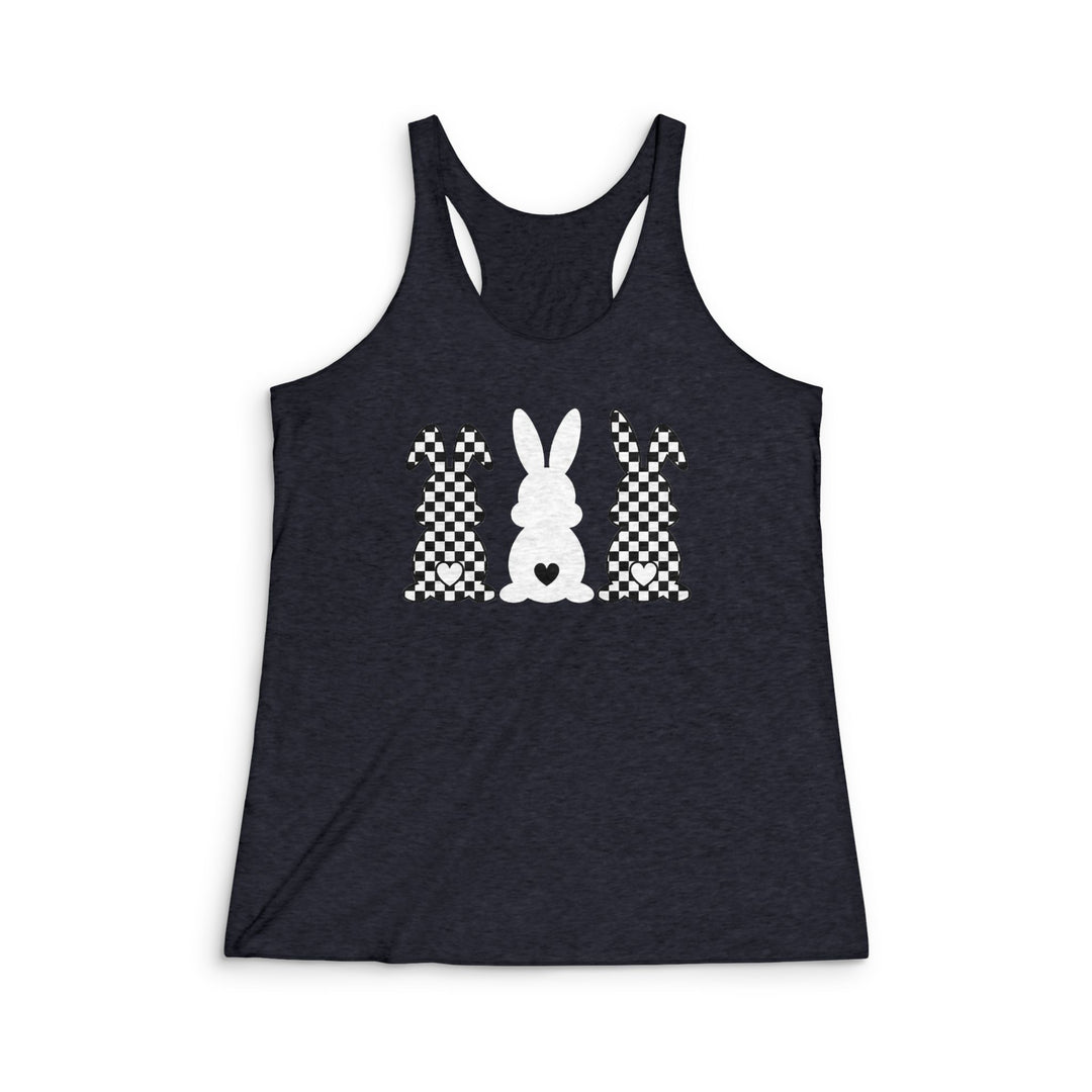 Heart Bunny - Women's Tri-Blend Racerback Tank