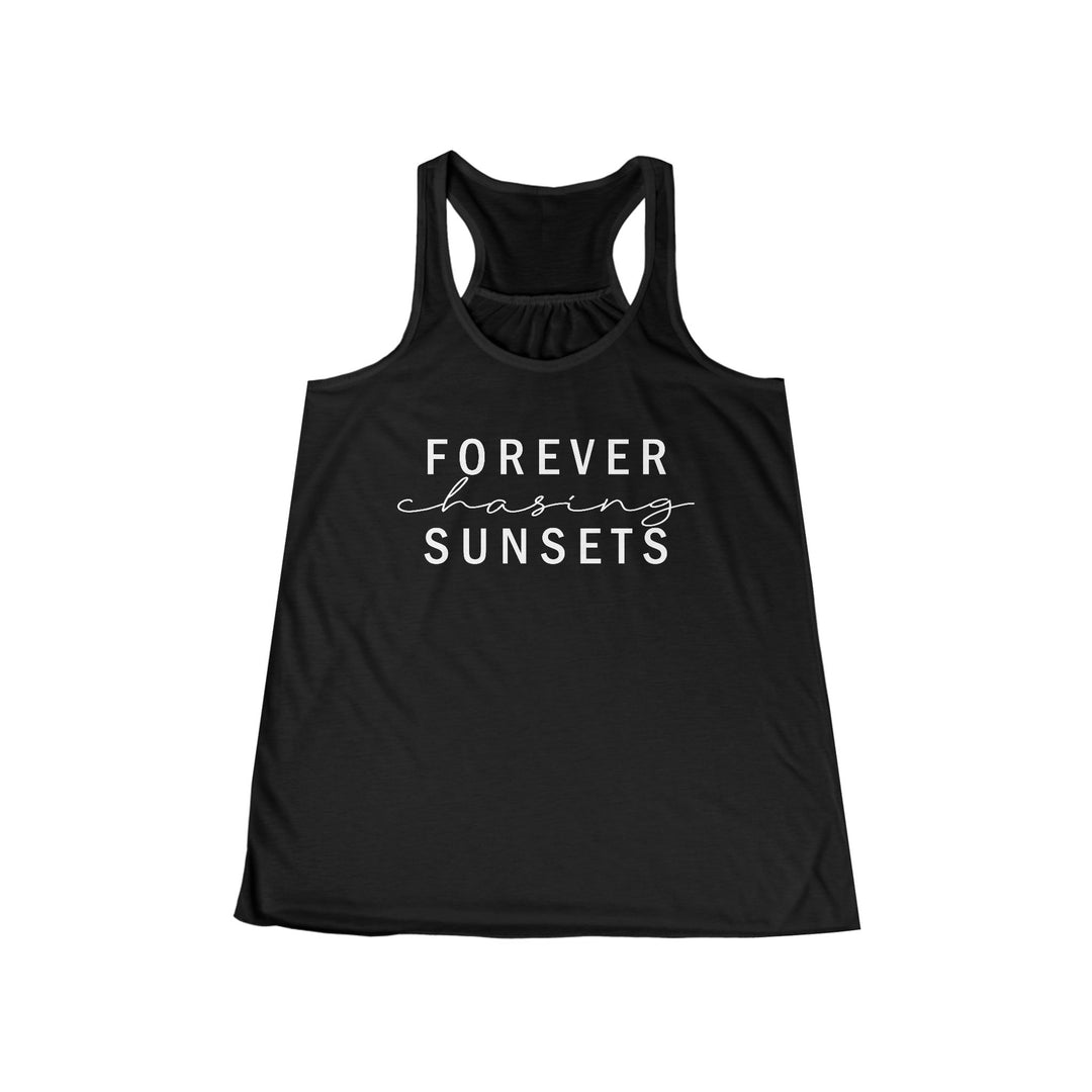 Forever Chasing Sunsets - Women's Flowy Racerback Tank