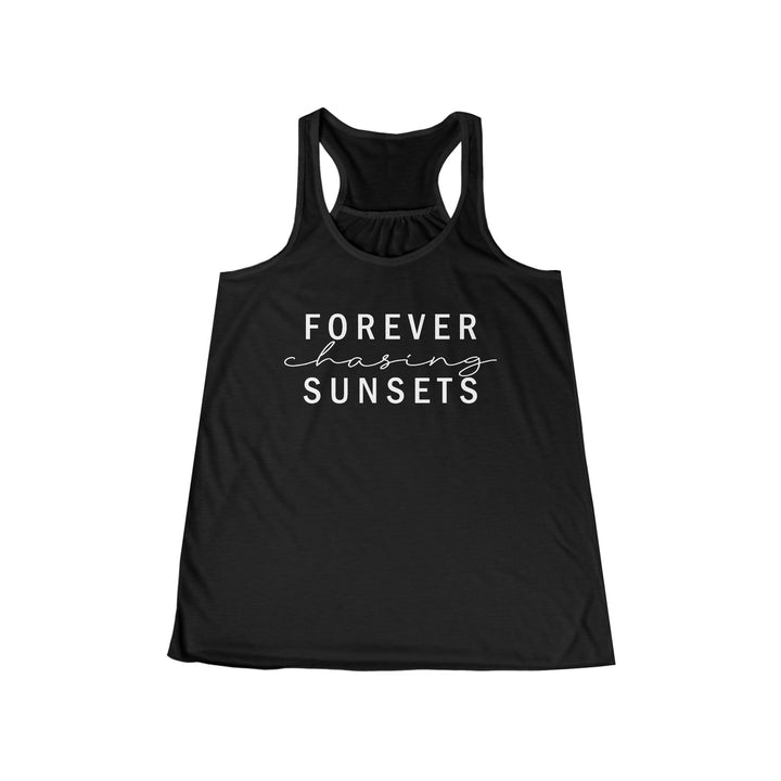 Forever Chasing Sunsets - Women's Flowy Racerback Tank