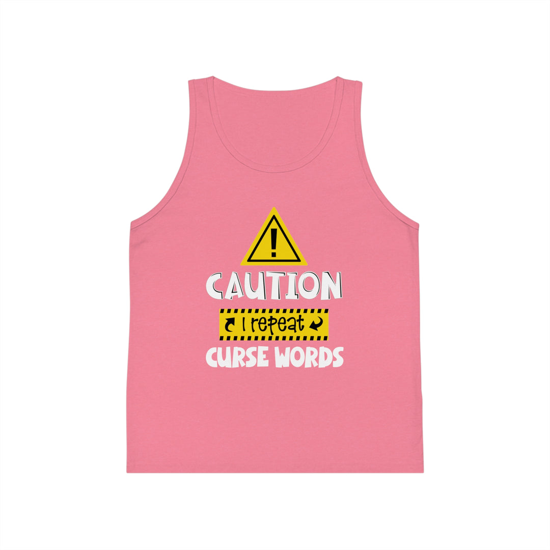 Caution - Kid's Jersey Tank Top