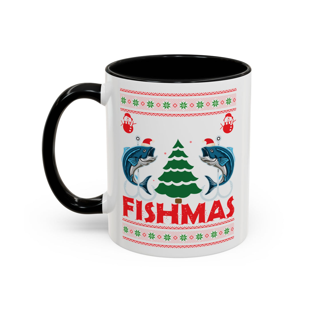 Merry Fishmas - Accent Coffee Mug (11, 15oz)