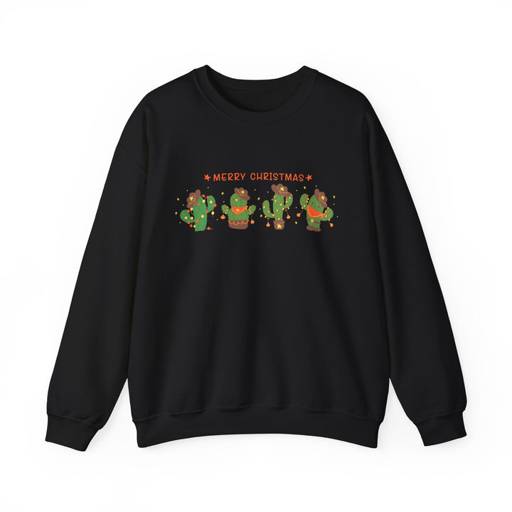 Merry Christmas Cactus - Unisex Heavy Blend™ Crewneck Sweatshirt