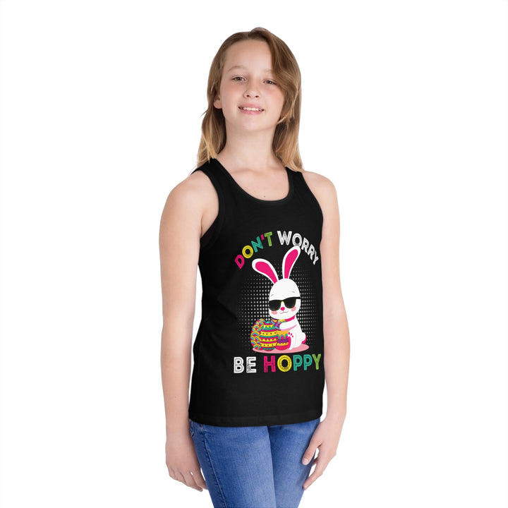 Don't Worry Be Hoppy - Kid's Jersey Tank Top