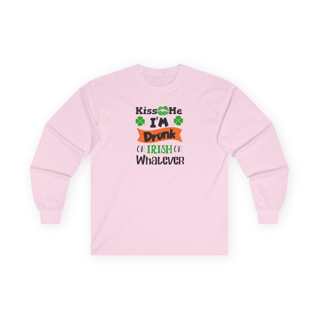 Kiss Me I'm Drunk - Unisex Ultra Cotton Long Sleeve Tee