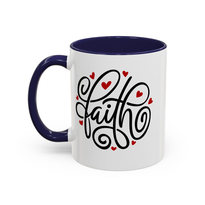 Faith Hearts - Accent Coffee Mug (11, 15oz)