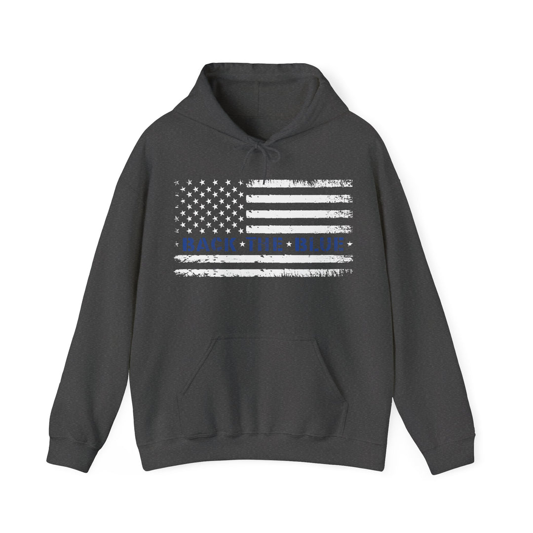 Back The Blue - Unisex Heavy Blend™ Hooded Sweatshirt