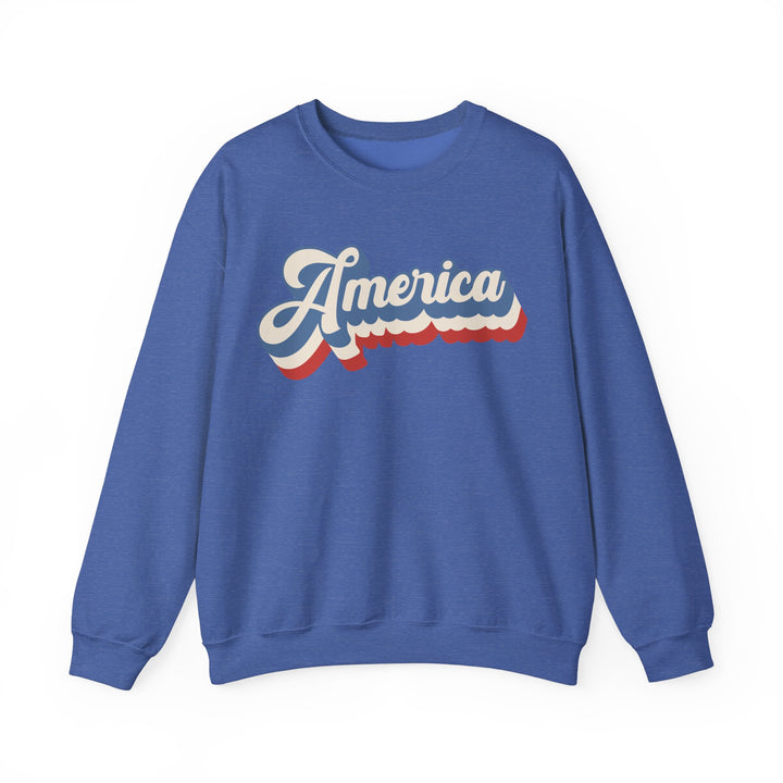 Retro America - Unisex Heavy Blend™ Crewneck Sweatshirt