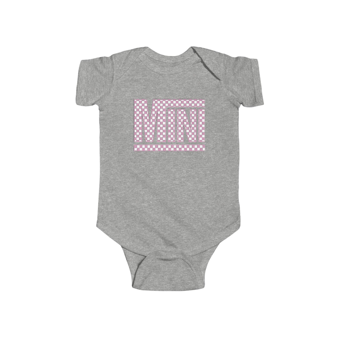Pink Check Mini - Infant Fine Jersey Bodysuit