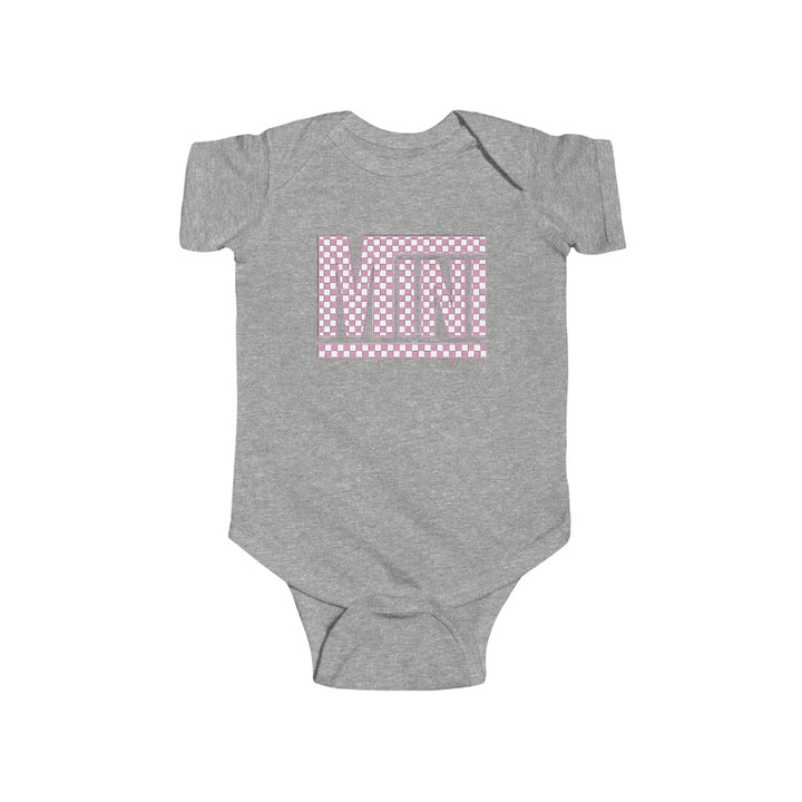 Pink Check Mini - Infant Fine Jersey Bodysuit