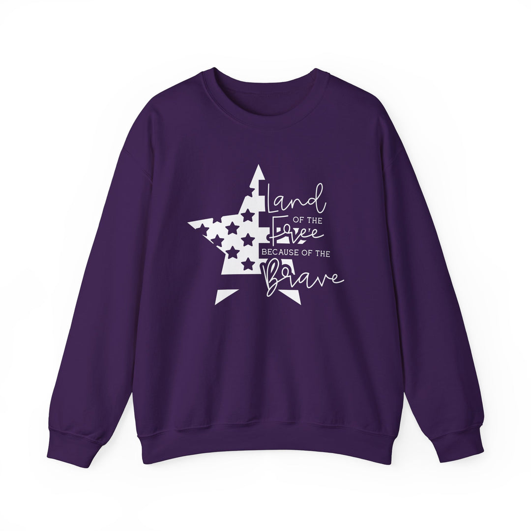 Land Of The Free - Unisex Heavy Blend™ Crewneck Sweatshirt