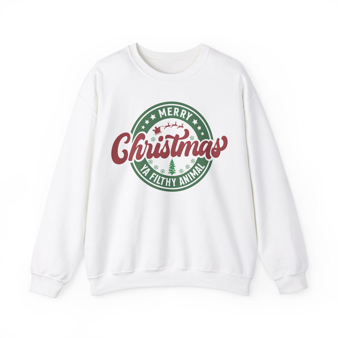 Merry Christmas Ya Filthy Animal - Unisex Heavy Blend™ Crewneck Sweatshirt