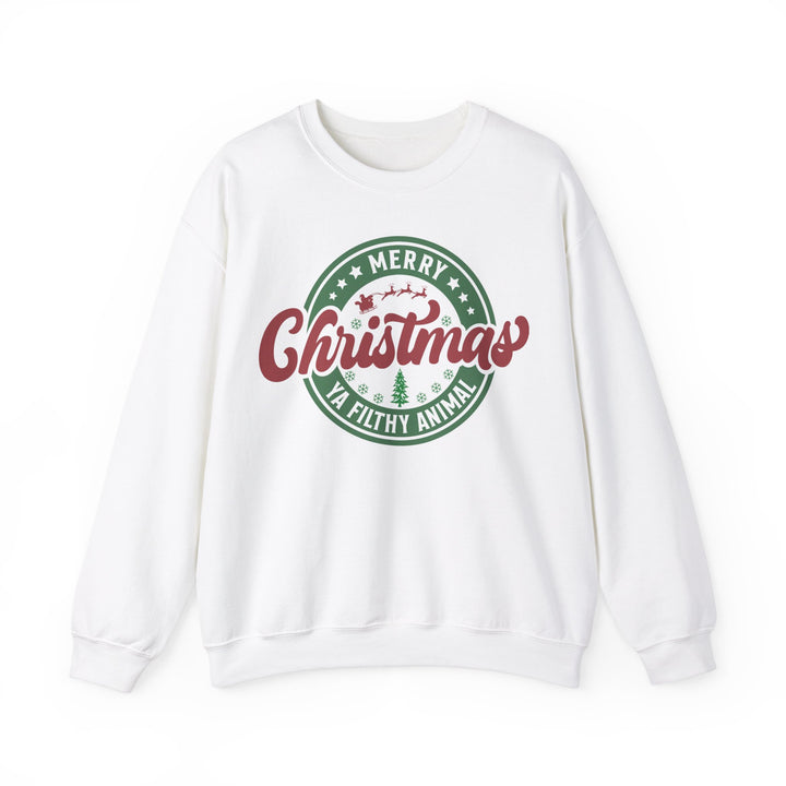 Merry Christmas Ya Filthy Animal - Unisex Heavy Blend™ Crewneck Sweatshirt