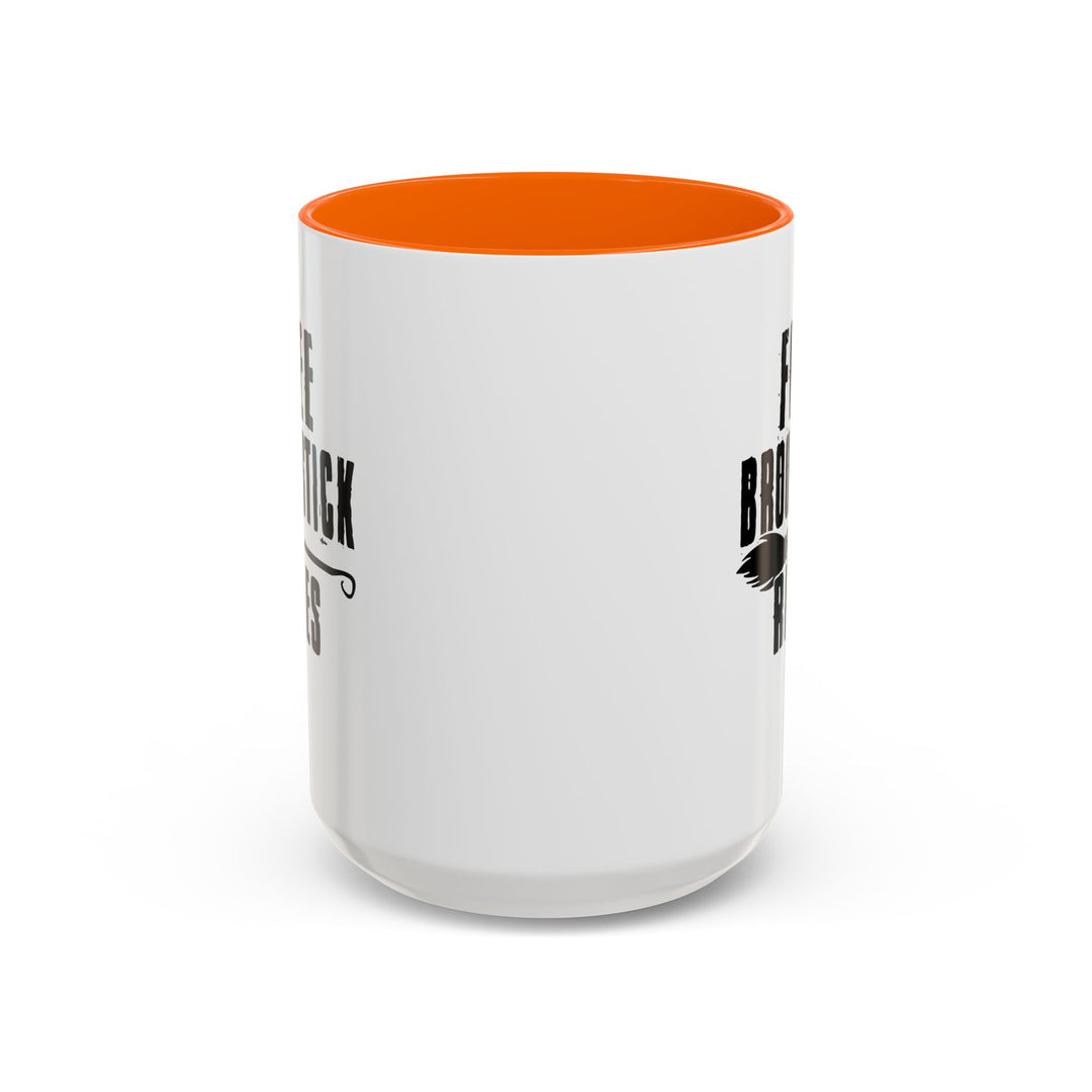 Free Broomstick Rides - Accent Coffee Mug (11, 15oz)