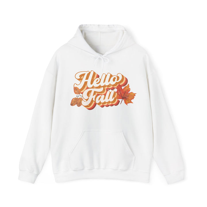Retro Hello Fall - Unisex Heavy Blend™ Hooded Sweatshirt