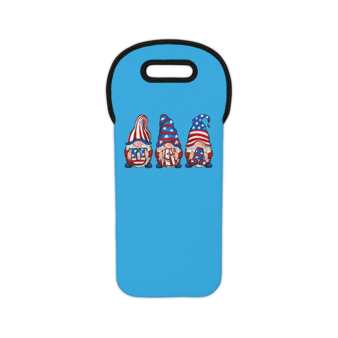 4th Of July Gnomes - Wine Tote Bag