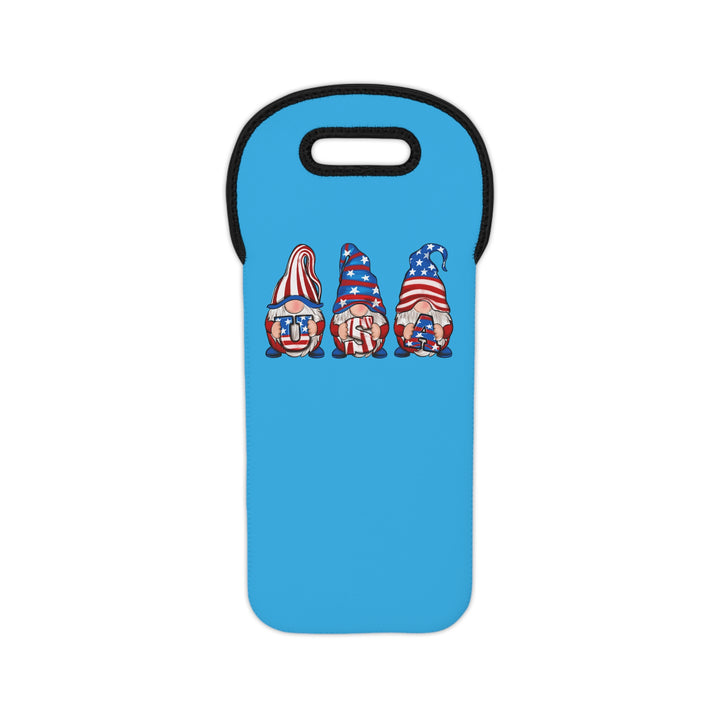 4th Of July Gnomes - Wine Tote Bag