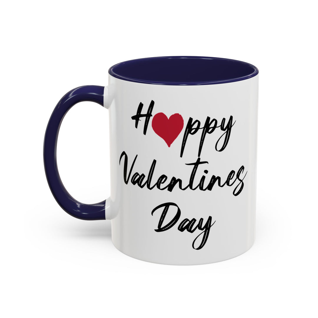 Happy Valentines Day - Accent Coffee Mug (11, 15oz)