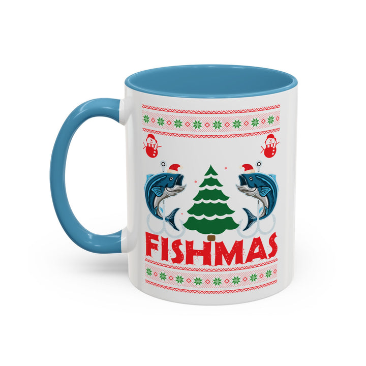 Merry Fishmas - Accent Coffee Mug (11, 15oz)