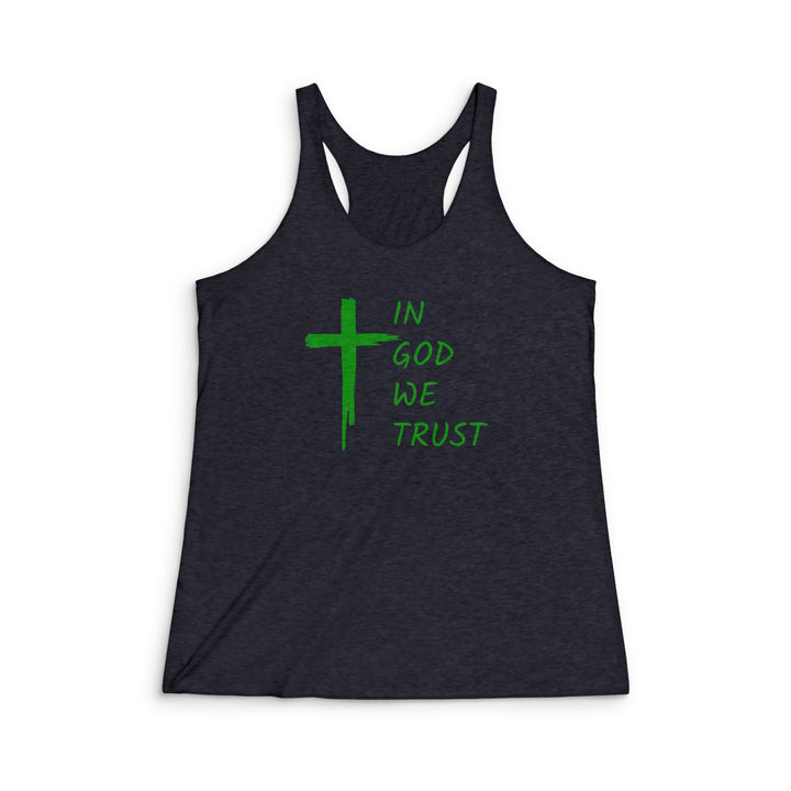 In God We Trust - Women's Tri-Blend Racerback Tank
