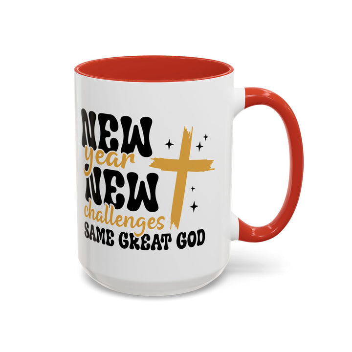 New Year Same Great God - Accent Coffee Mug (11, 15oz)