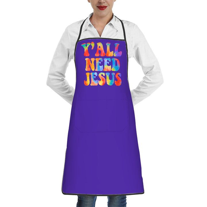 Y'All Need Jesus -  Adult Apron with Pockets