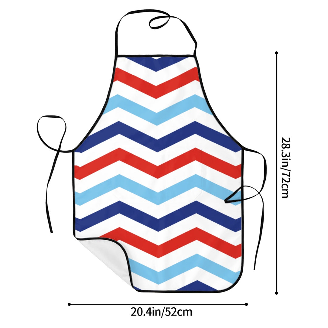 Patriotic Chevron - Adult Apron with Pockets