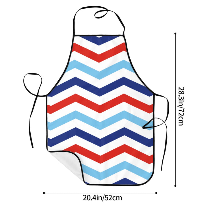 Patriotic Chevron - Adult Apron with Pockets
