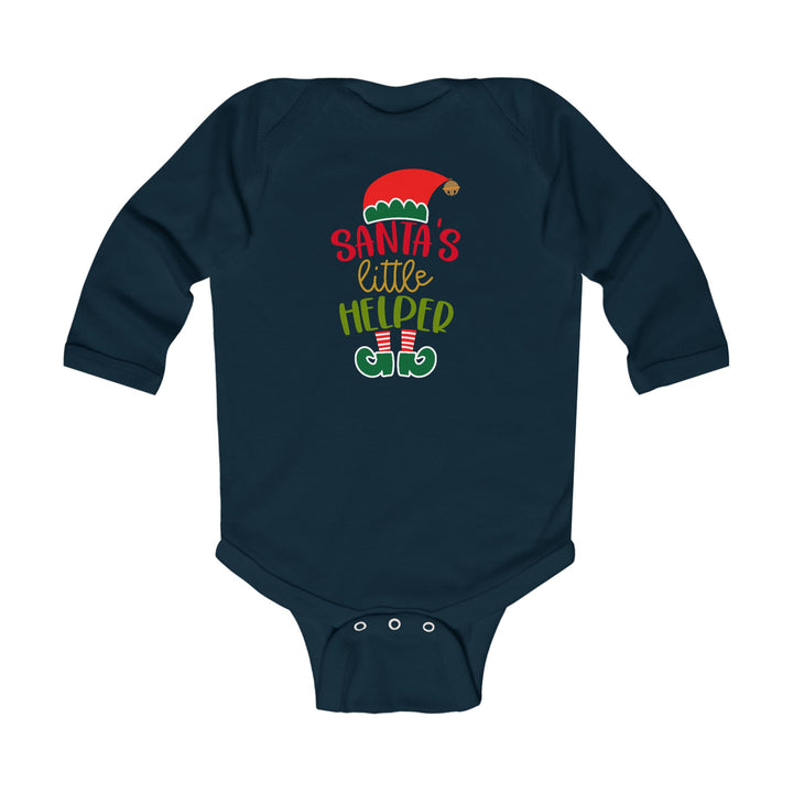 Santa's Little Helper - Infant Long Sleeve Bodysuit