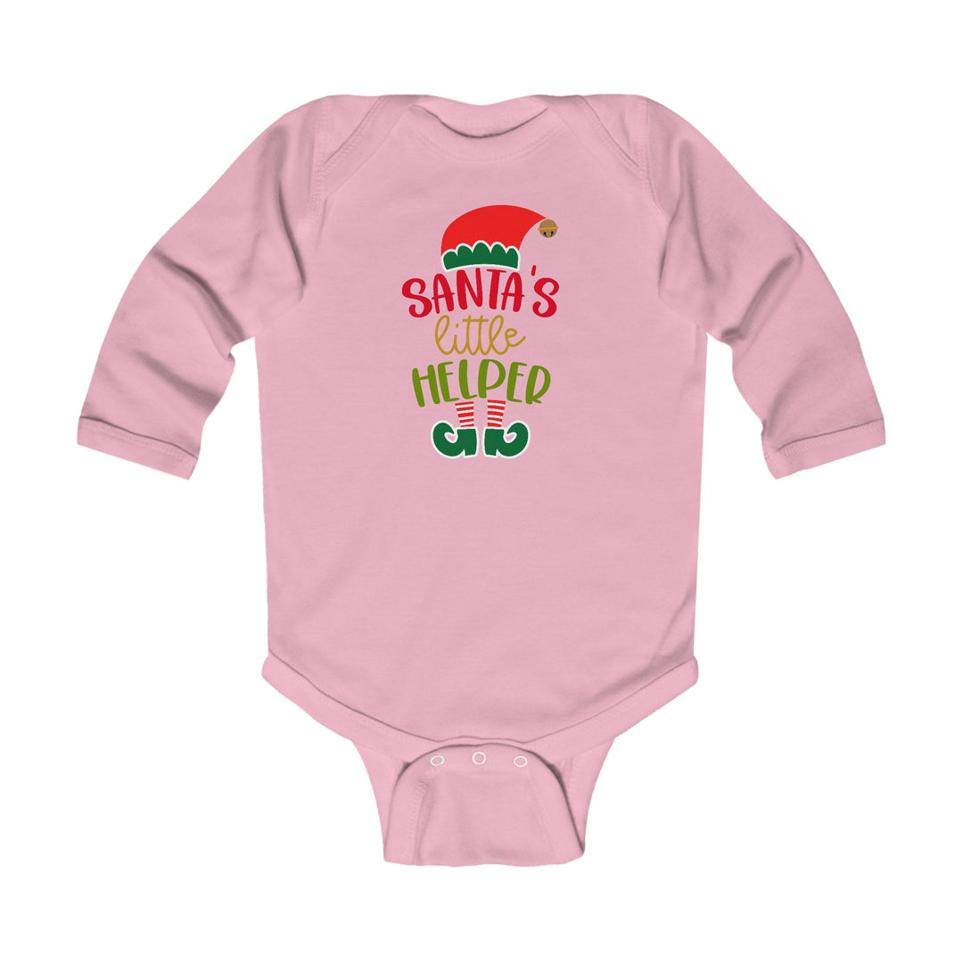 Santa's Little Helper - Infant Long Sleeve Bodysuit