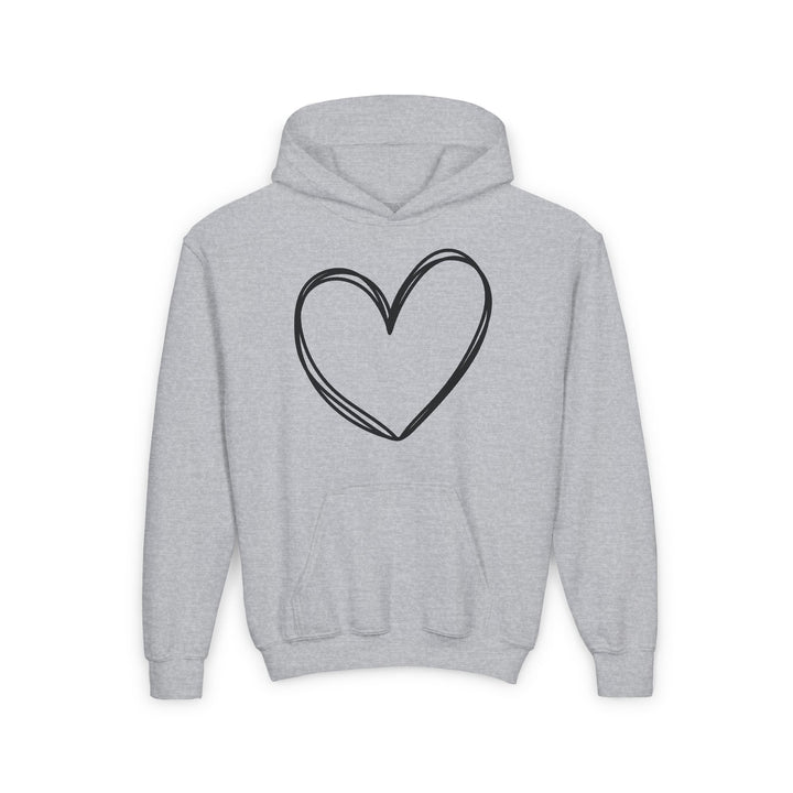 Heart - Youth Heavy Blend Hooded Sweatshirt