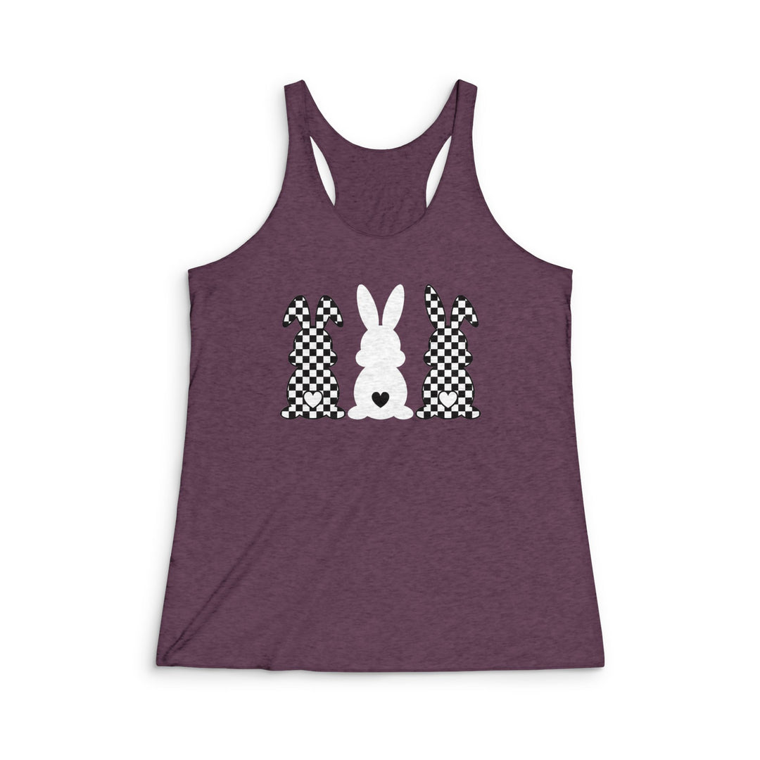 Heart Bunny - Women's Tri-Blend Racerback Tank