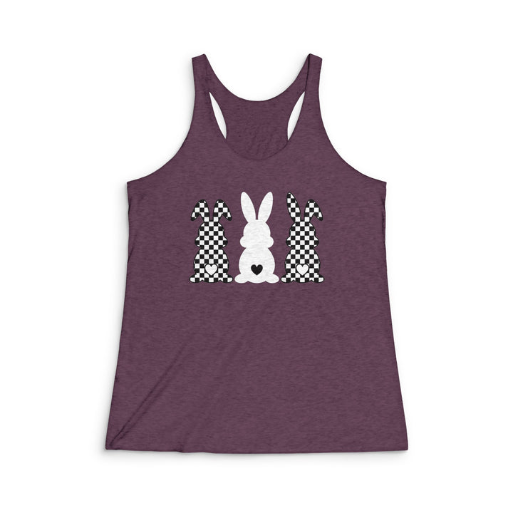 Heart Bunny - Women's Tri-Blend Racerback Tank