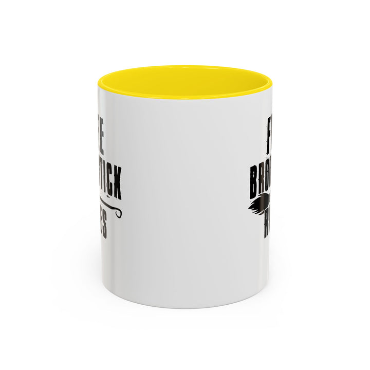 Free Broomstick Rides - Accent Coffee Mug (11, 15oz)
