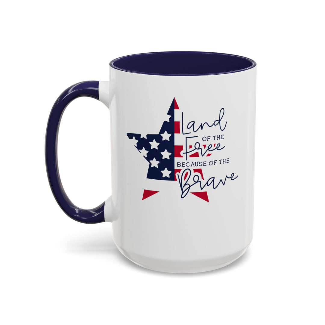 Land Of The Free - Accent Coffee Mug (11, 15oz)