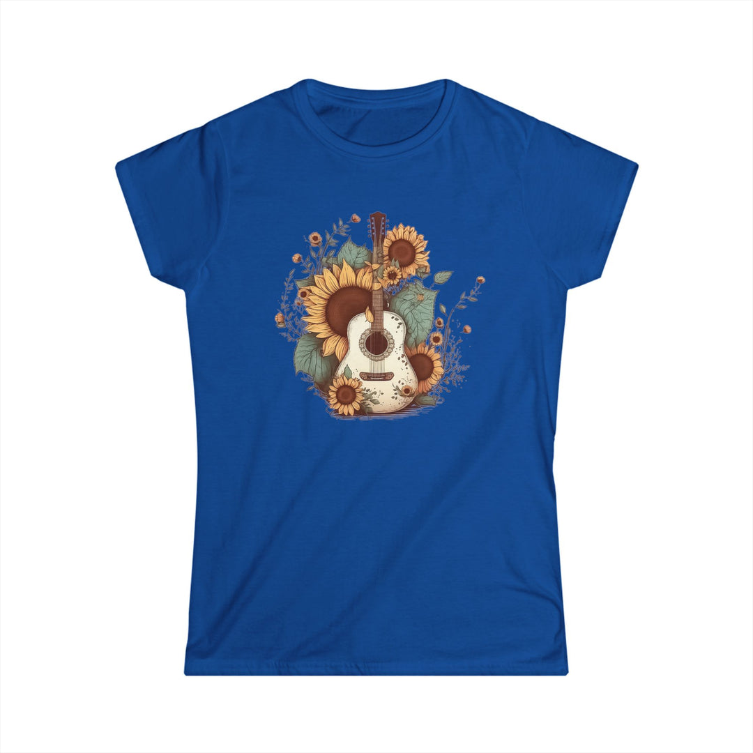 Sunflower Guitar - Women's Softstyle Tee