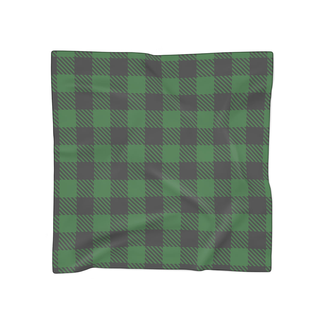 Green Plaid - Poly Scarf