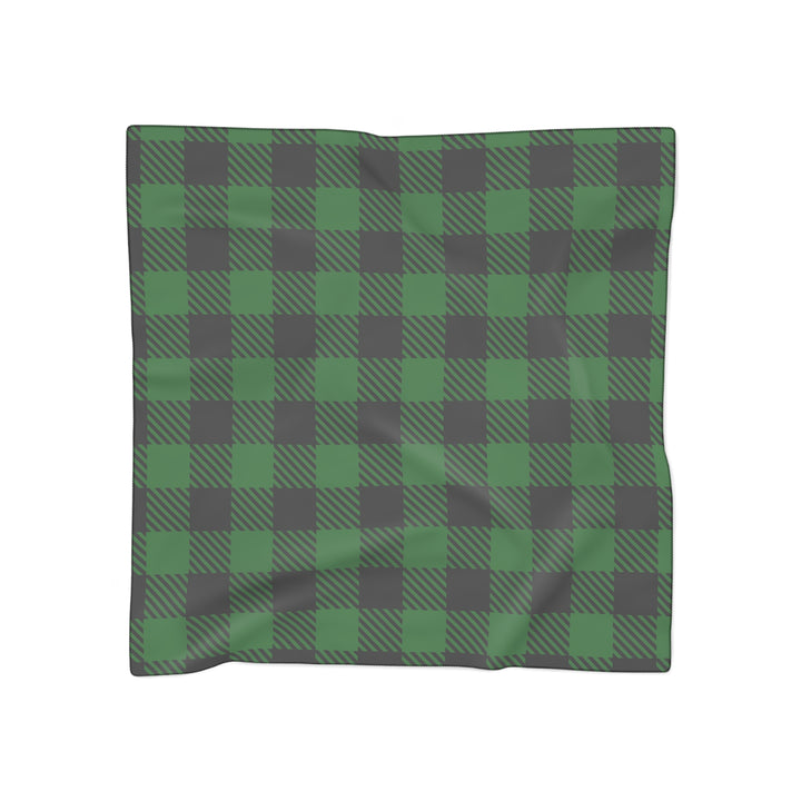 Green Plaid - Poly Scarf