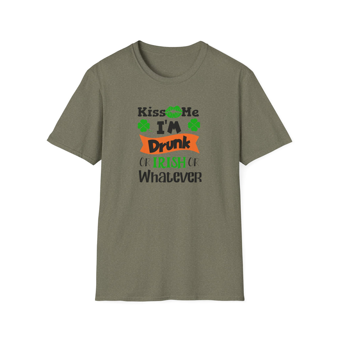 Kiss Me I'm Drunk - Unisex Softstyle T-Shirt