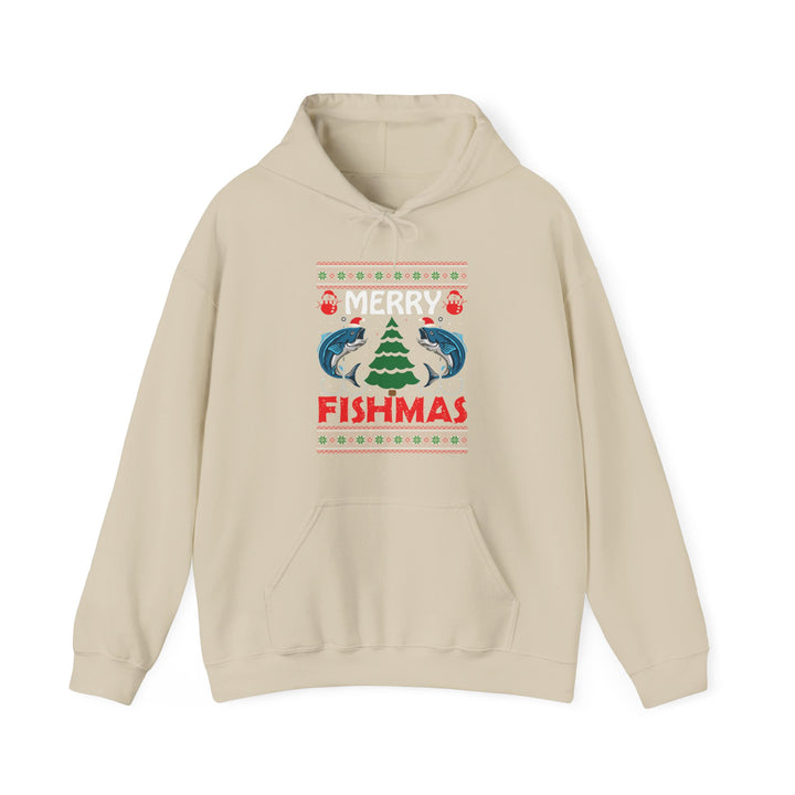 Merry Fishmas - Unisex Heavy Blend™ Hooded Sweatshirt