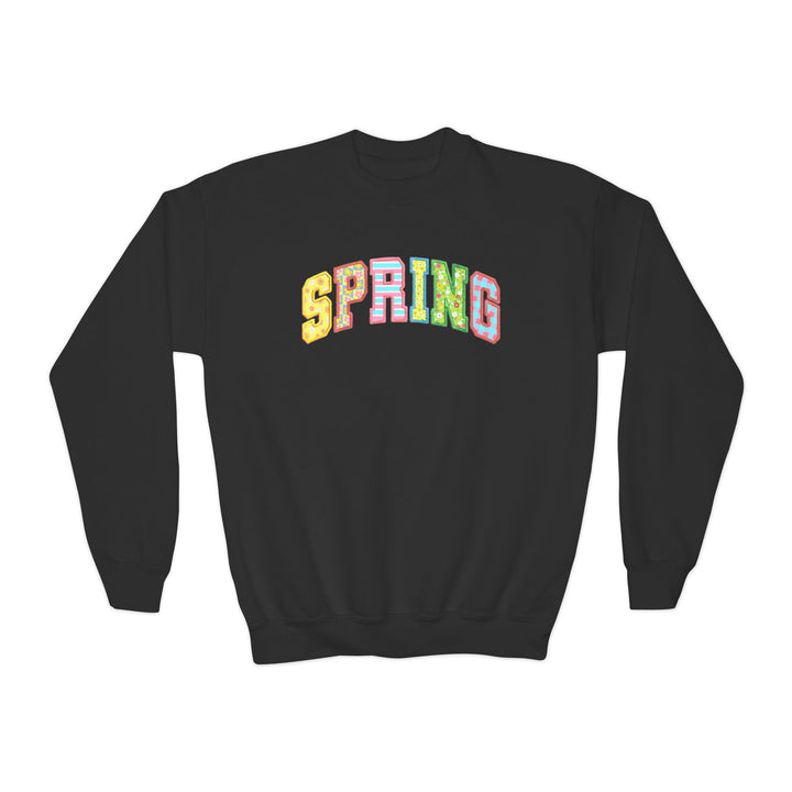 Spring Quilt - Youth Crewneck Sweatshirt