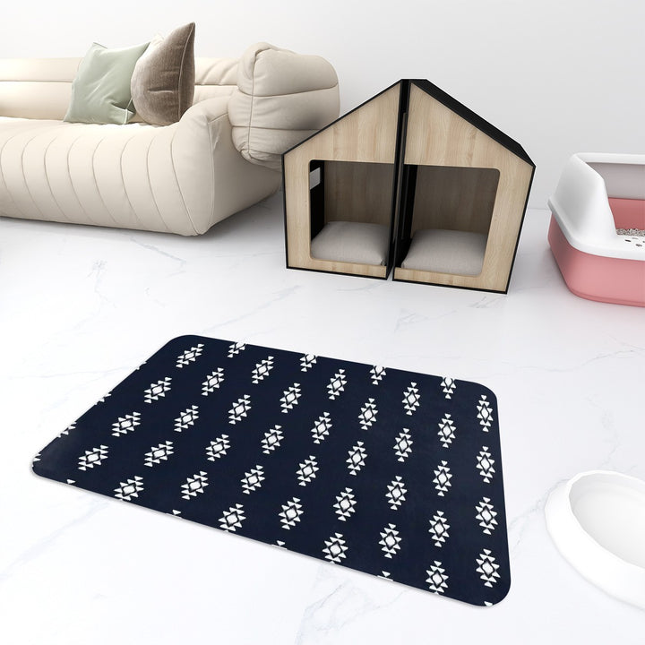 Black Tribal - Pet Food Mat